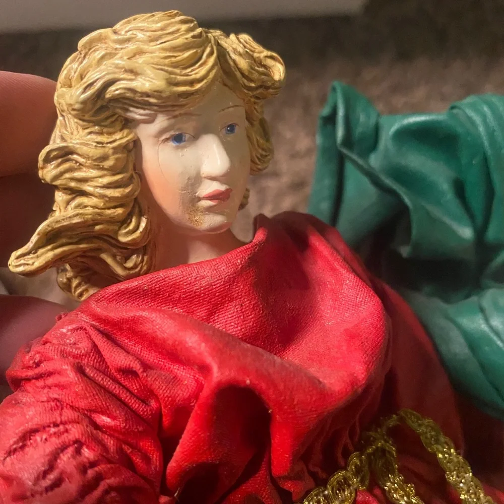 Christmas Vintage victorian angel tree topper